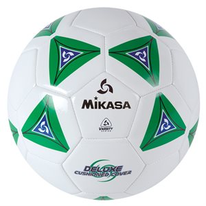 Ballon de soccer matelassé vert