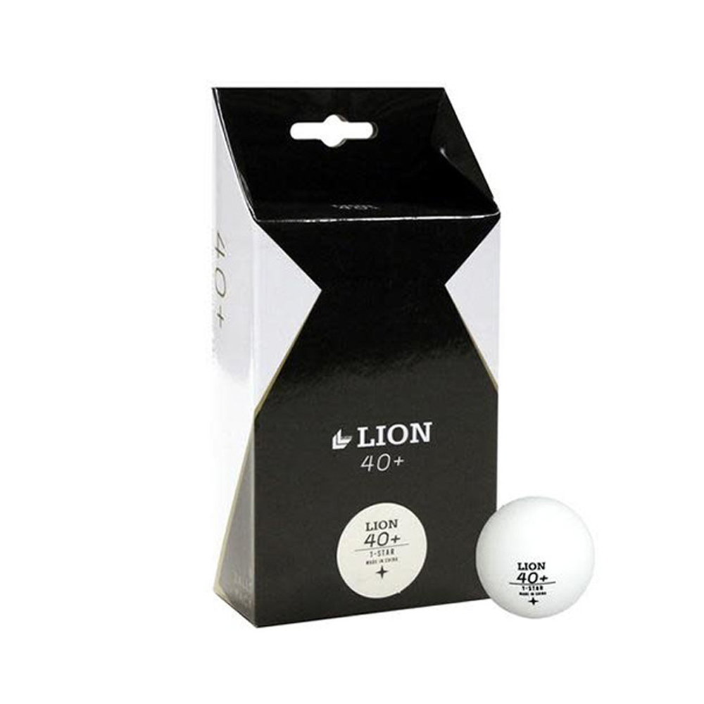 Boite de 6 balles de tennis de table 1-étoile Lion® «40 +» blanches