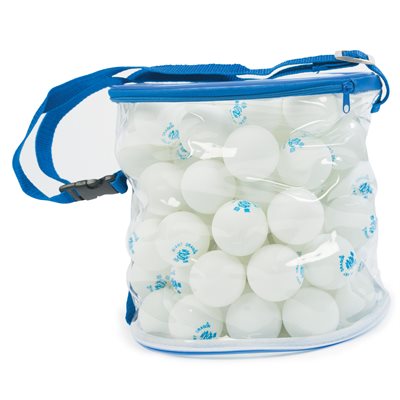 Ensemble de 100 balles de tennis de table blanches avec sac de transport