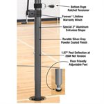 Ensemble complet de volleyball Bison® «CenterLine Elite», poteaux en aluminium de 7,5 cm (3"), avec protecteurs en mousse