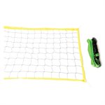 Filet de mini-volleyball de 6 m (20') jaune, avec câble en nylon