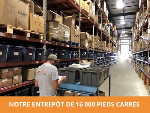 Notre entrepot de 16 000 pieds carrés